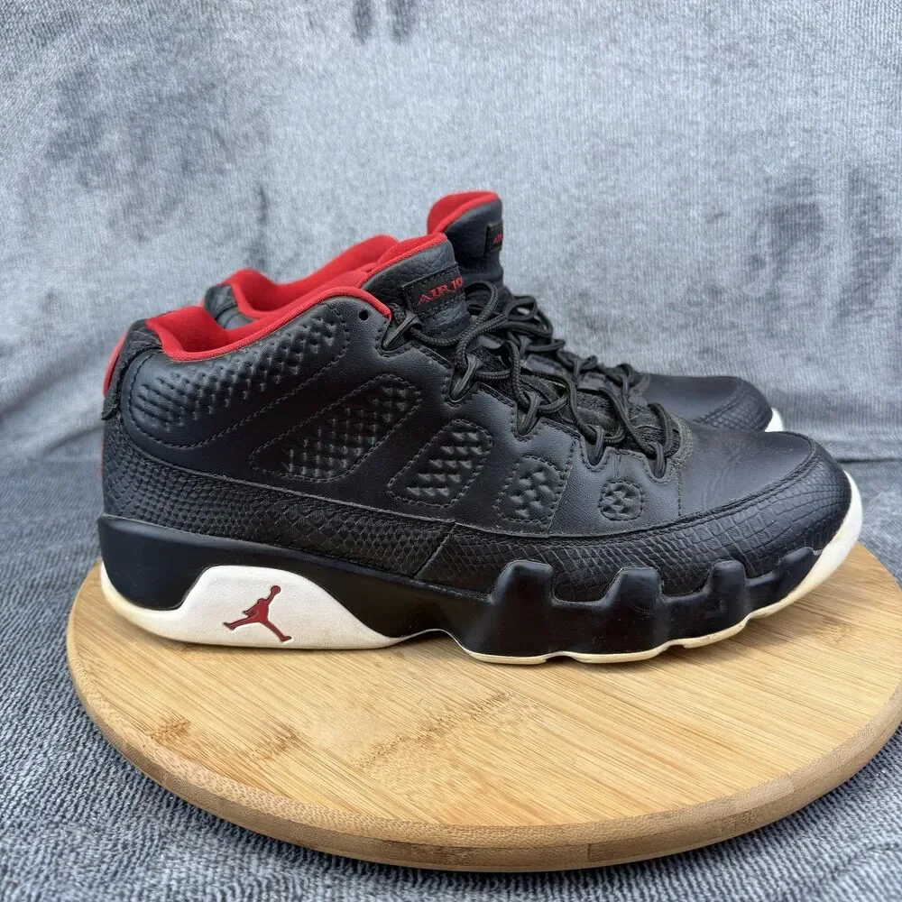 Jordan Air Jordan 9 Retro Low Shoes Mens Size 10 Black Red 832822-001 No Insoles